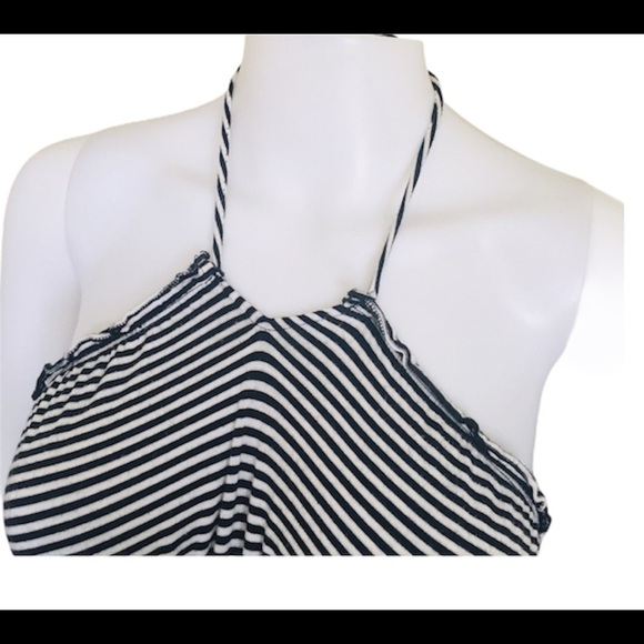 OLD NAVY Stripe Halterneck Dress Black Size Large - Picture 5 of 10